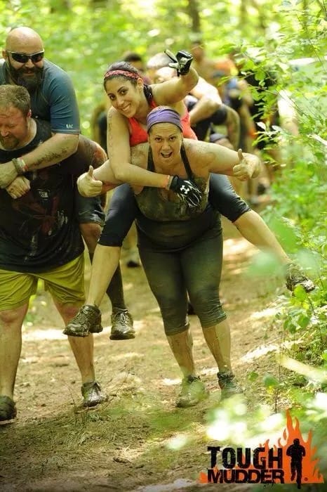Marie A crushing the Tough Mudder!